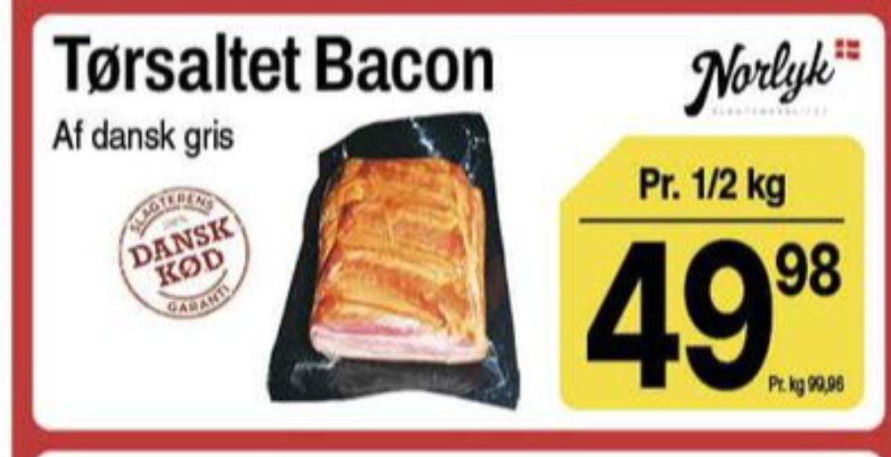 Norlyk Slagter, Bacon