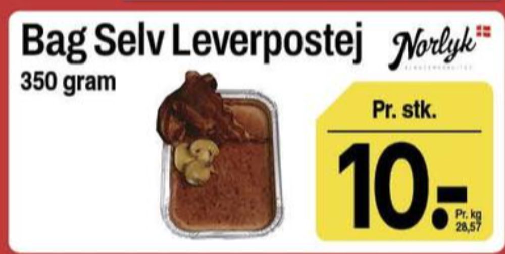 Norlyk Slagter, Bag-Selv Leverpostej