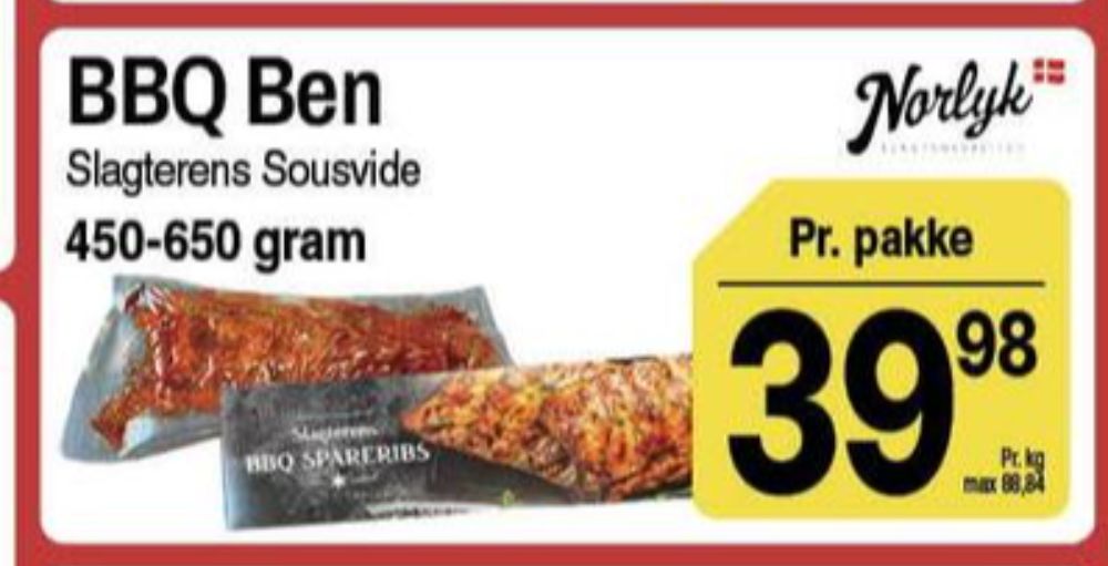 Norlyk Slagter, Spareribs