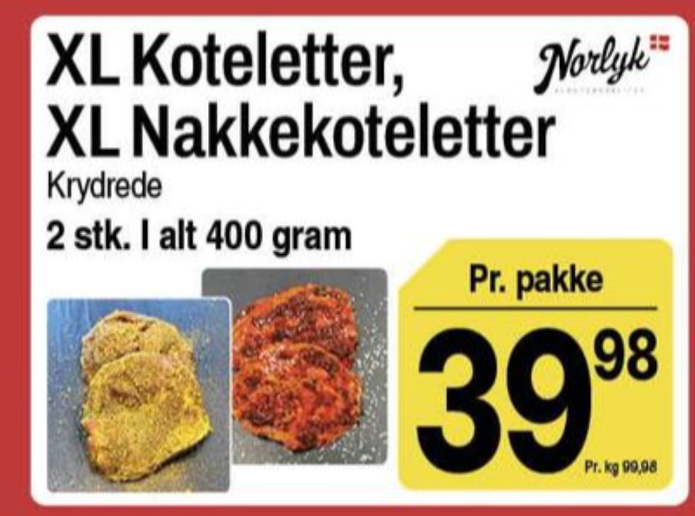 Norlyk Slagter, Nakkekoteletter