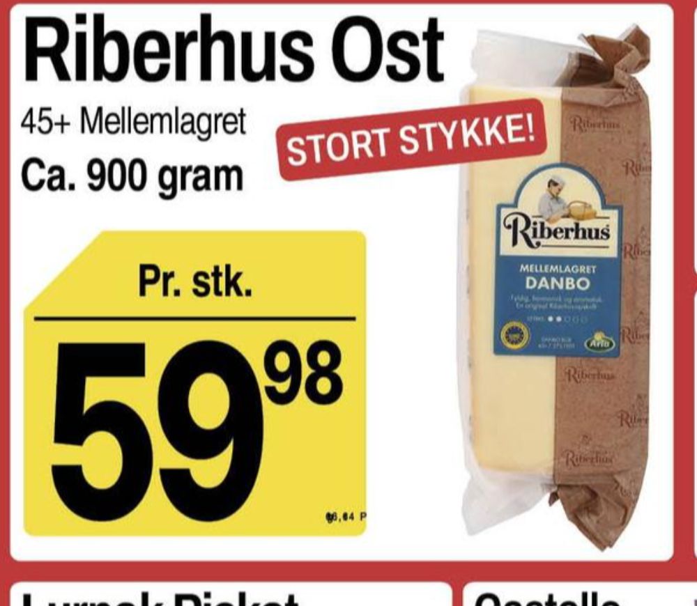 Riberhus, Skæreost Danbo Mellemlagret