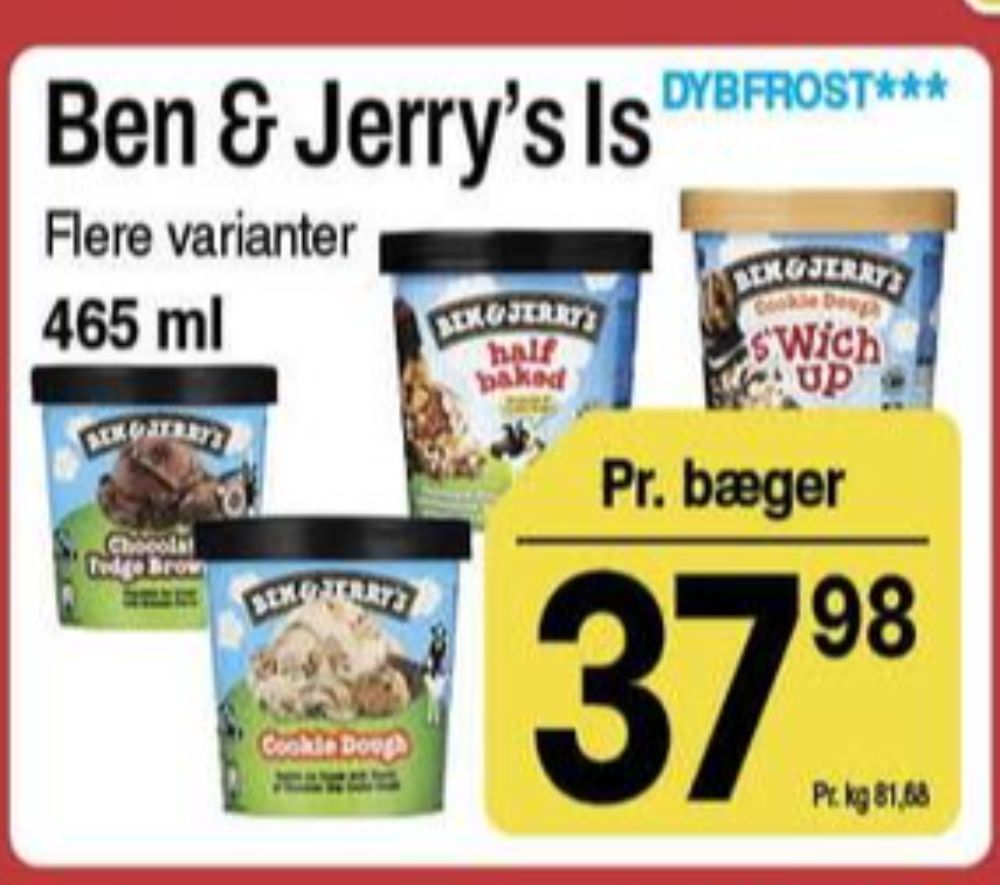 Frisko Ben & Jerry's, Half Baked is