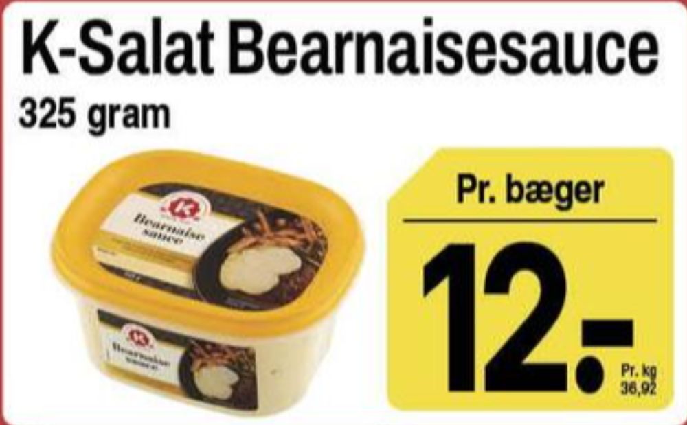 K-salat, Bearnaisesauce