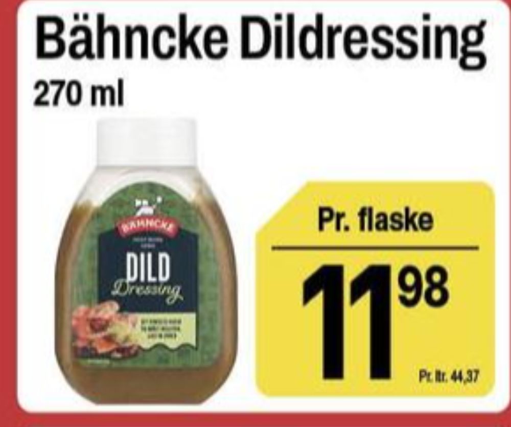 Bähncke, Dild Dressing