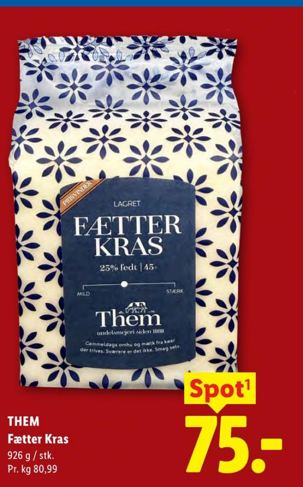 Them Ost, Skæreost Fætter Kras lagret