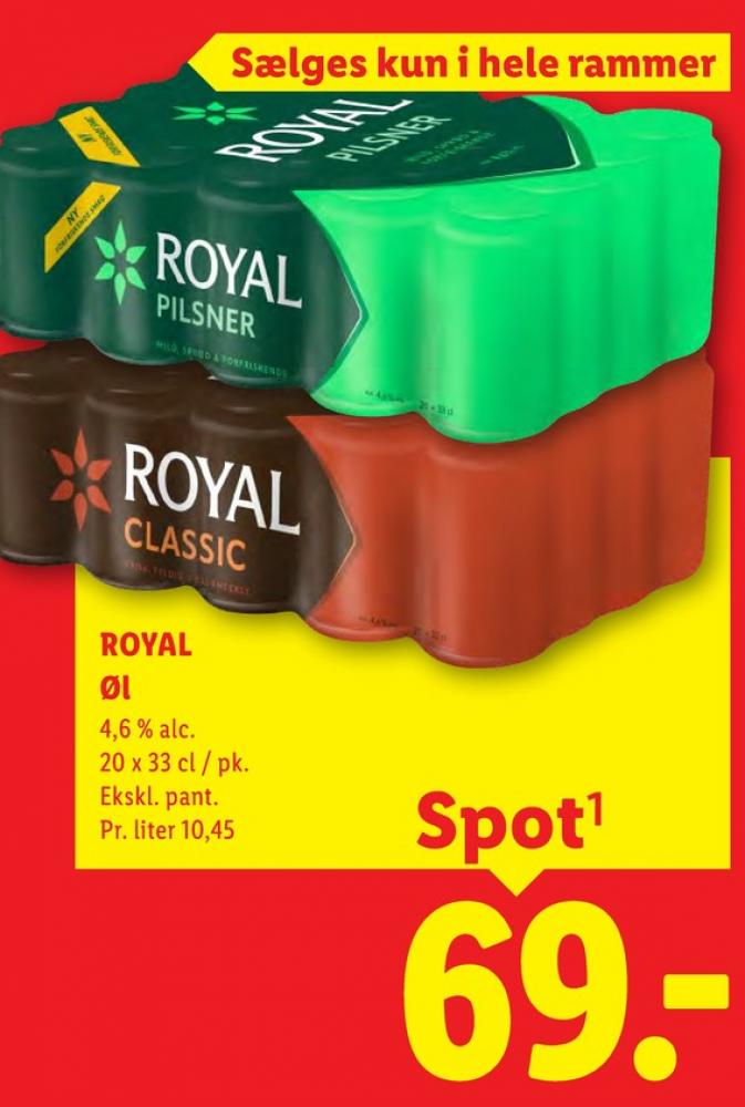 Royal Classic, Øl 20 pk.