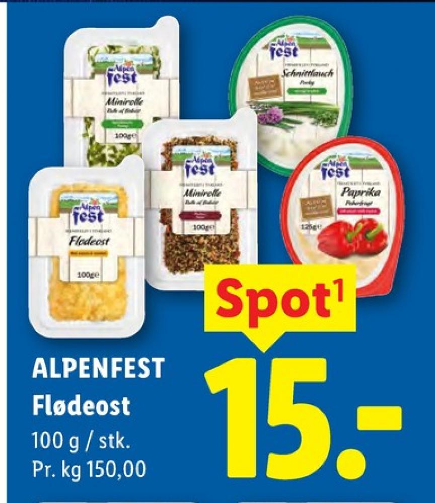 Alpenfest, Flødeost Minirolle Purløg