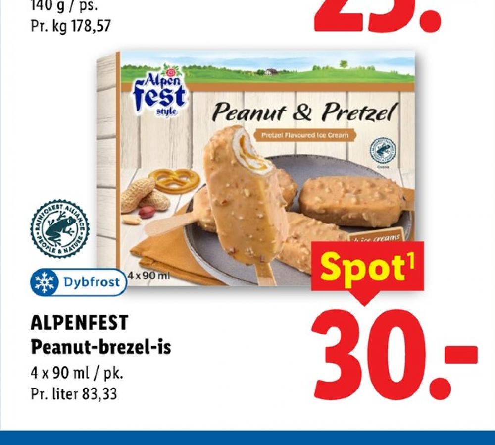Frisko Haribo Push Up, Peanut & Pretzel Ispinde