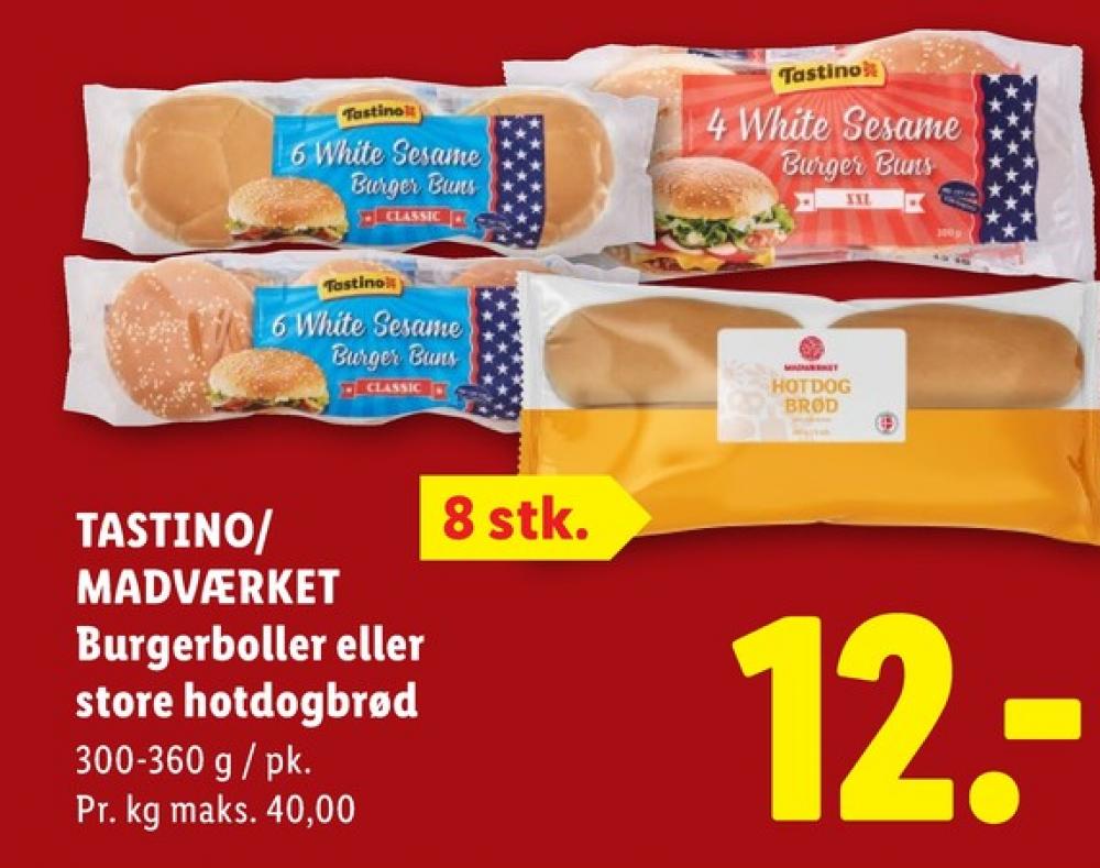 Tastino, Burgerboller Buns
