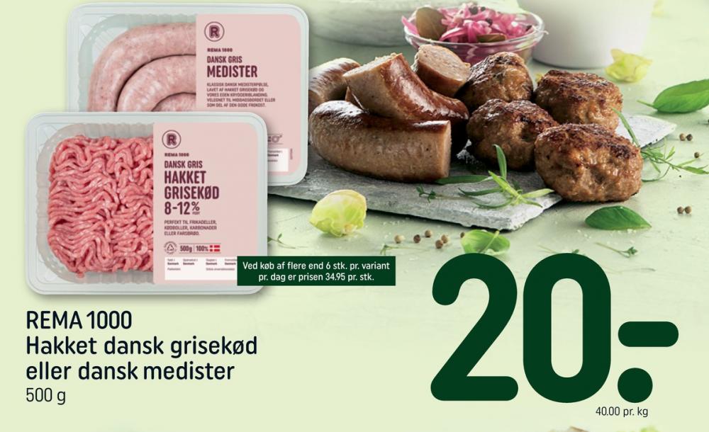 Rema 1000, Hakket grisekød 8-12%