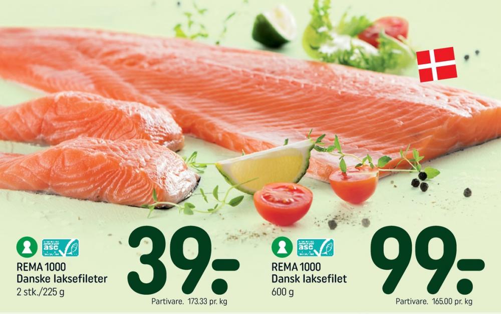 Rema 1000, Laksefilet