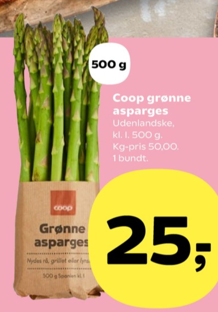 Coop, Asparges
