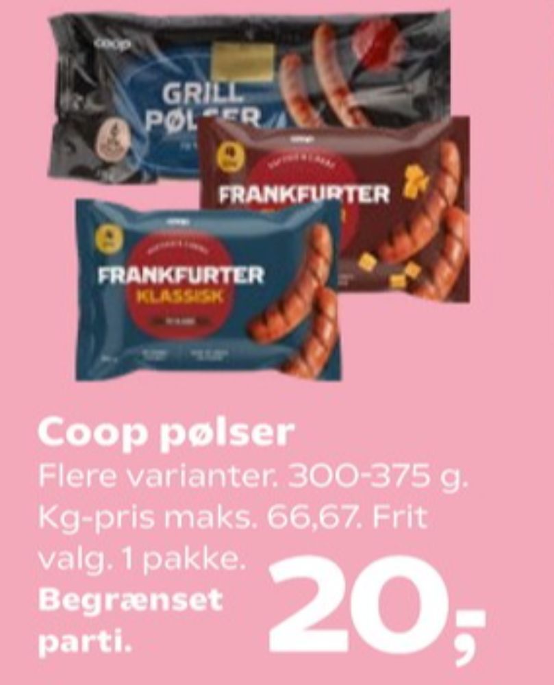 Coop, Grillpølser