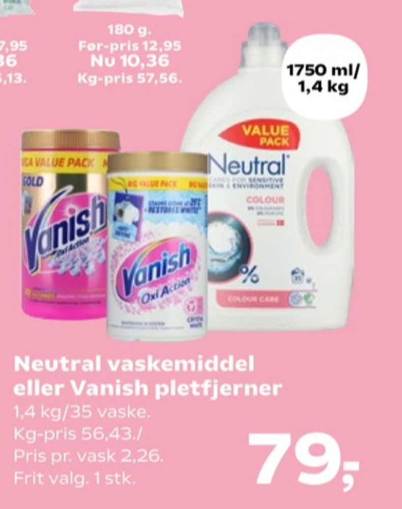 Neutral, Vaskemiddel-flydende