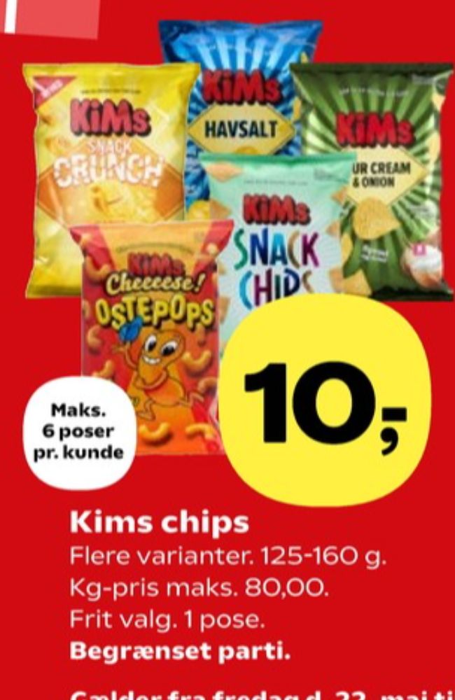 Kims, Sour Cream & Onion Chips