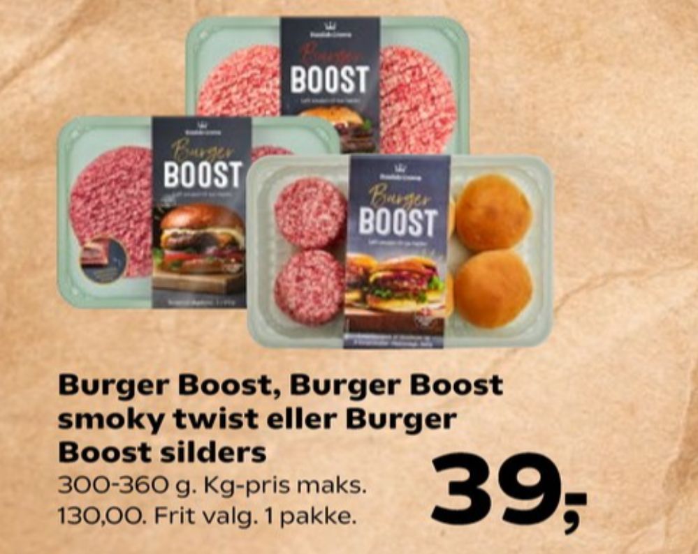 Danish Crown Burger Boost, Hakkebøffer Sliders