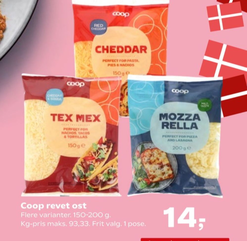Coop, Revet ost Mozzarella