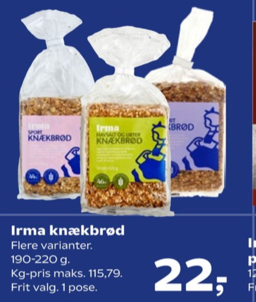 Irmas, Havsalt og Urter Knækbrød