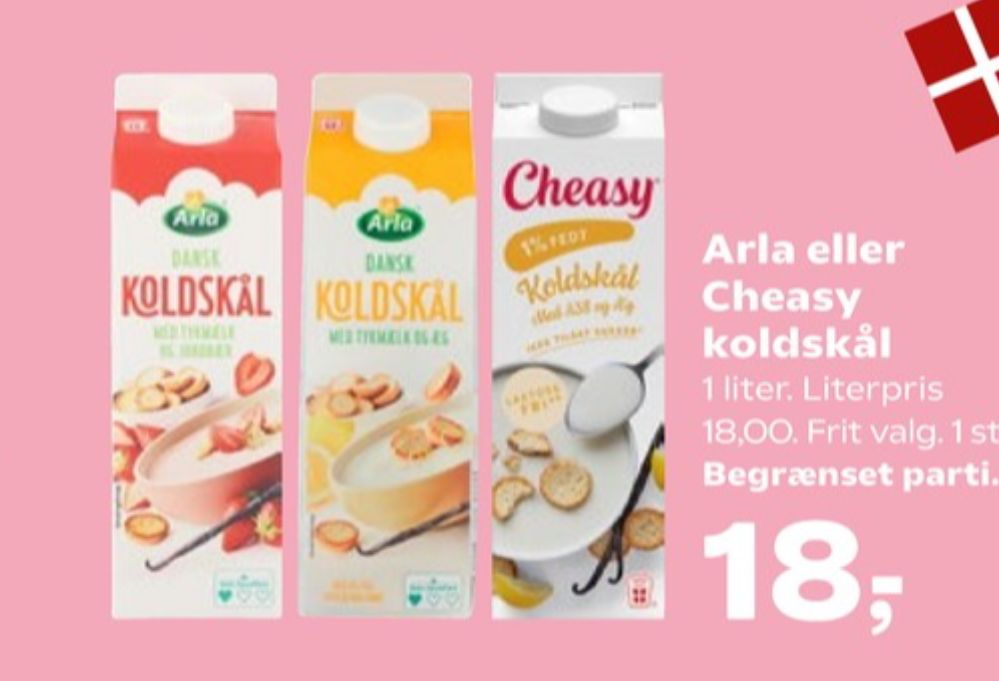 Arla, Koldskål Tykmælk & Jordbær