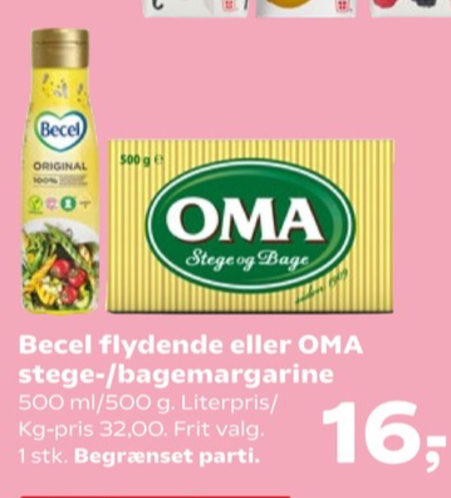Becel, Margarine - flydende original
