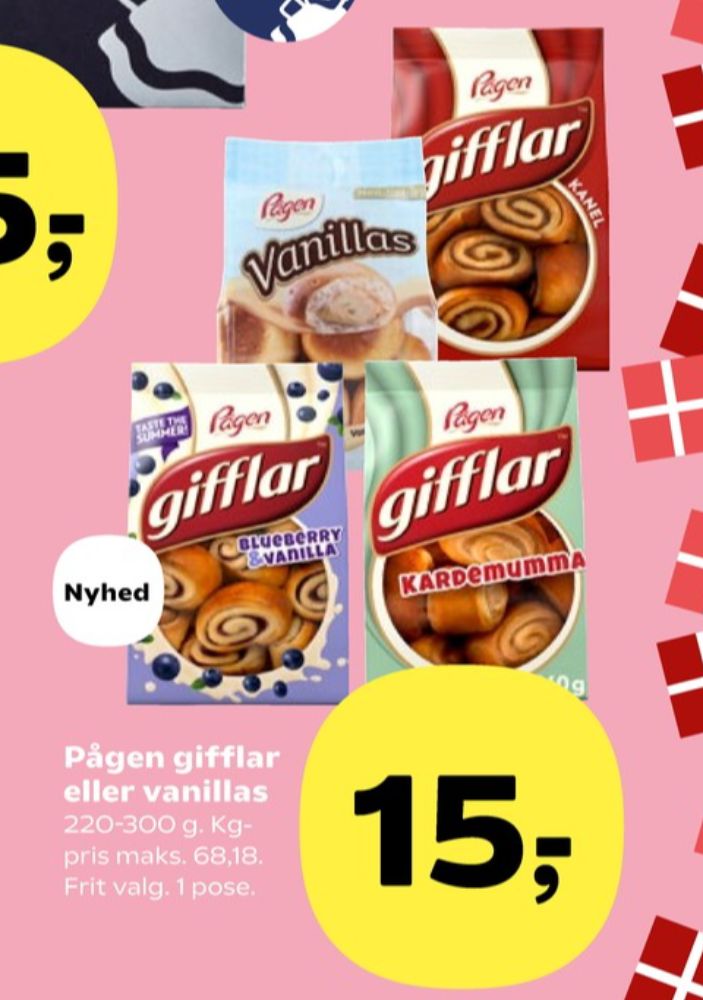 Pågen, Gifflar kanel