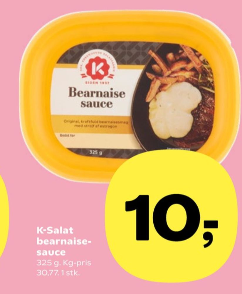 K-salat, Bearnaisesauce