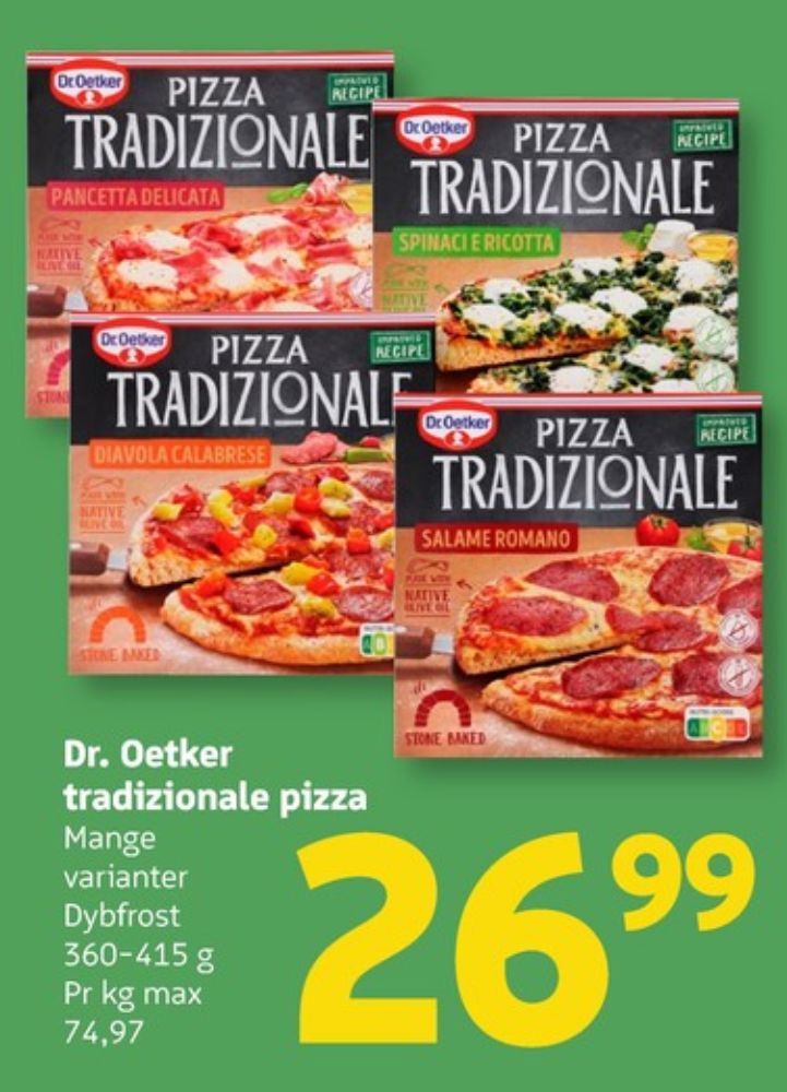 Tradizionale, Spinacie Ricotta Pizza