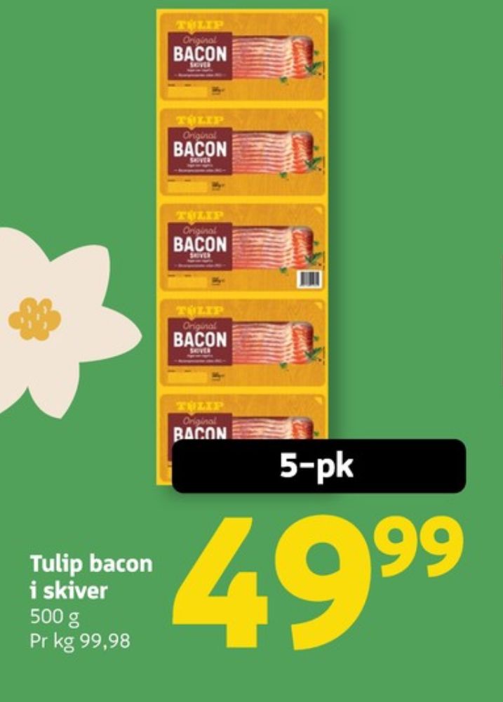 Tulip, Baconskiver