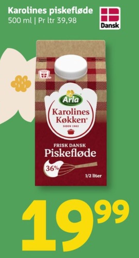 Karolines, Piskefløde 36%