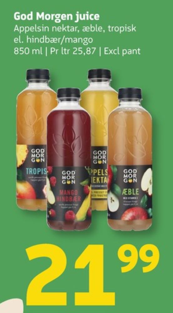 GodMorgen, Mango Hindbær Juice