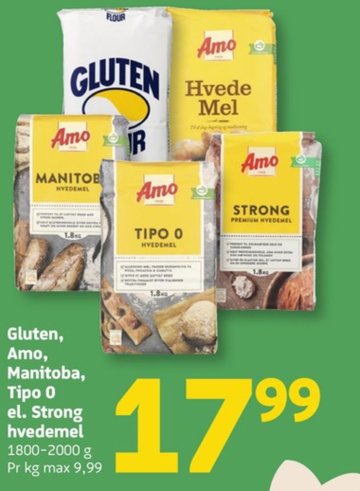 Gluten Flour, Hvedemel