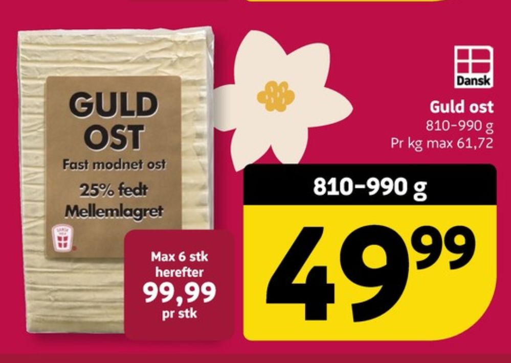 Guld Ost, Skæreost Mellemlagret