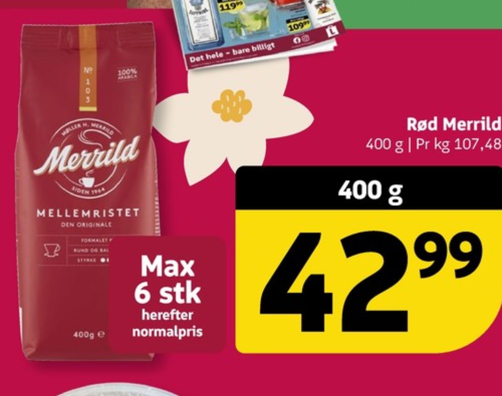 Merrild Mellemristet, Kaffe Formalet