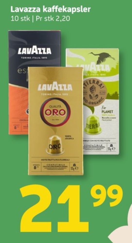 LavAzza Qualita Oro, Kaffekapsler