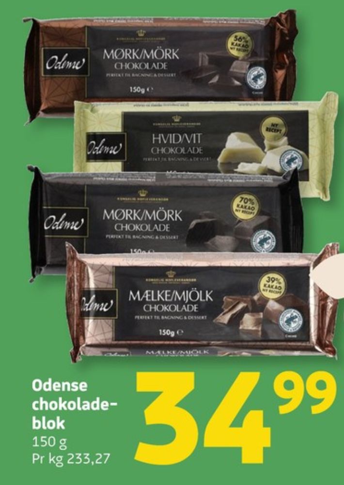 Odense, Mørk Chokoladeblok 70%