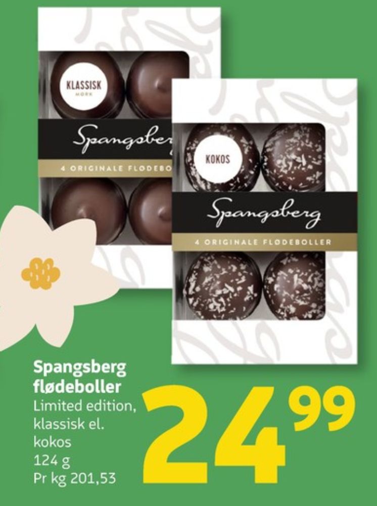 Spangsberg, Flødeboller Kokos