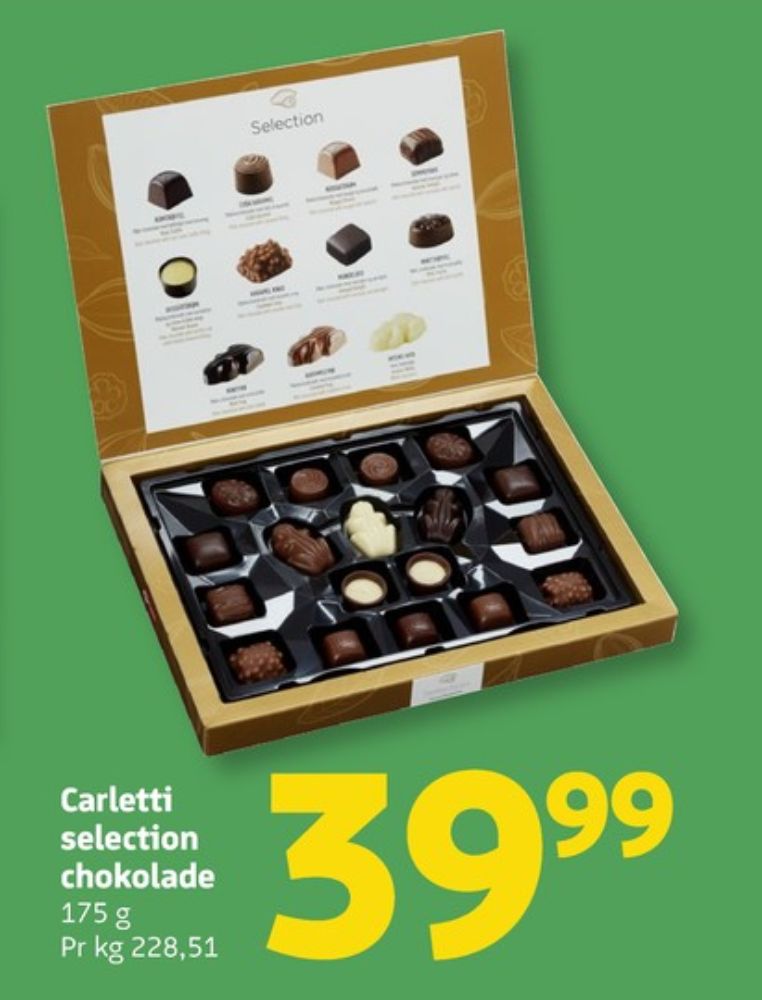 Carletti Selection, Dessertchokolade