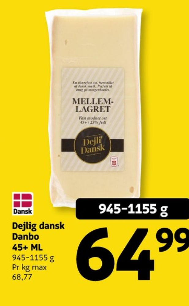 Dejli Dansk, Skæreost Mellemlagret