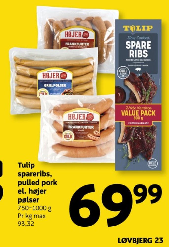 Tulip, Spareribs