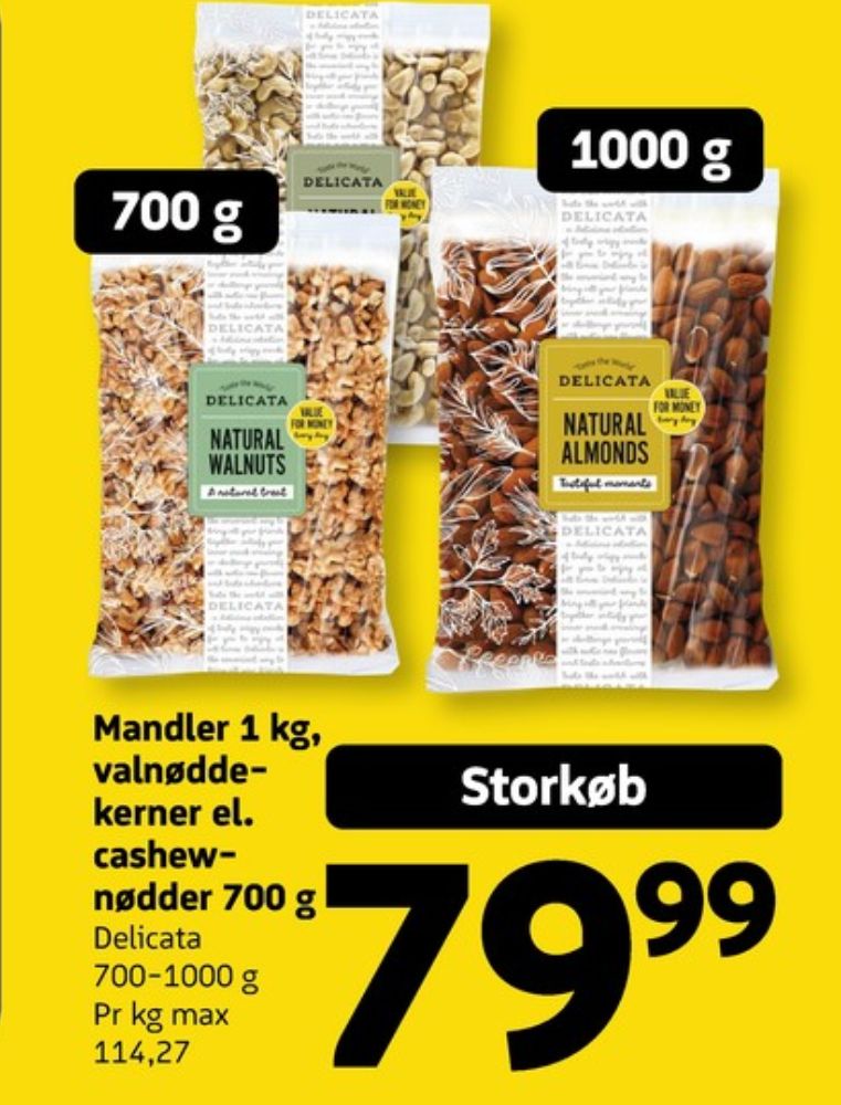 Delicata, Cashewnødder