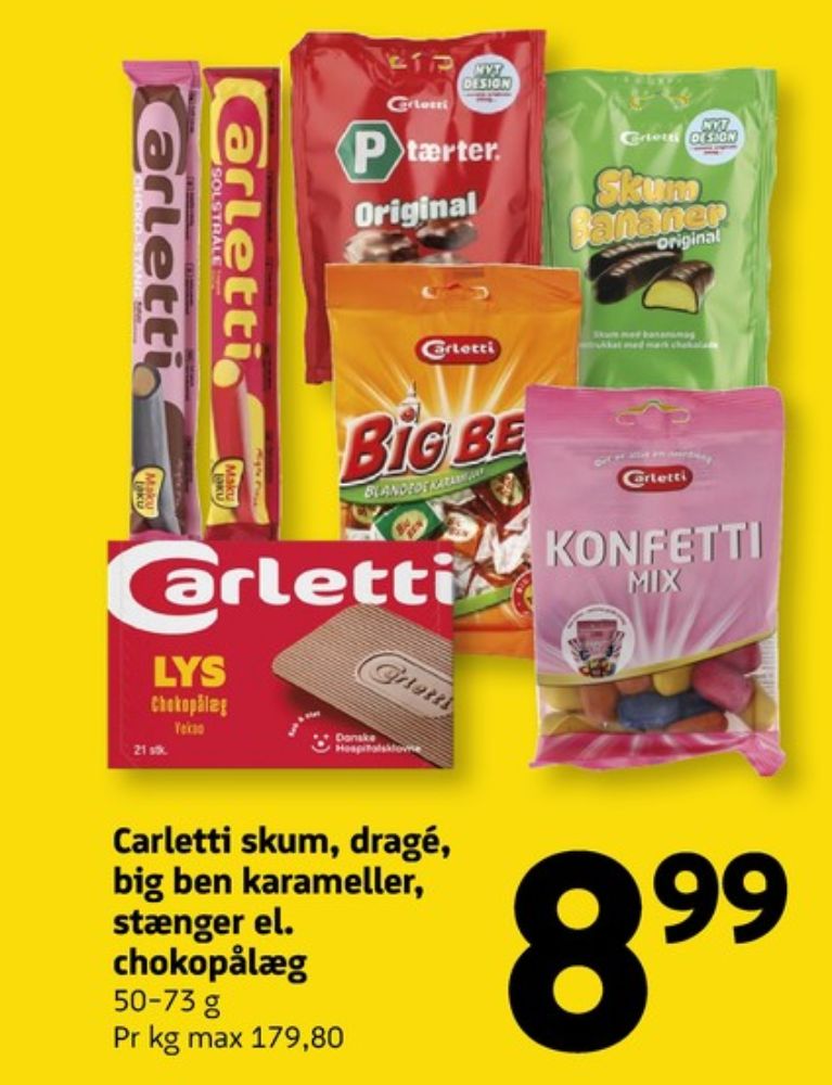 Carletti ChokoStang, Chokoladebar