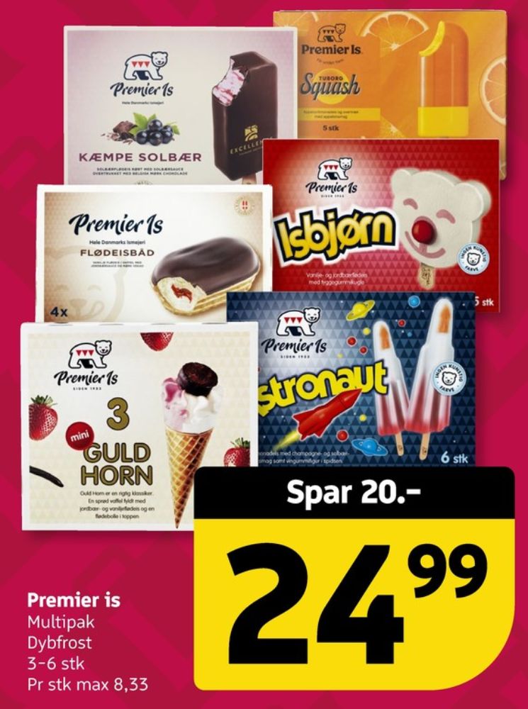 Premier, Guldhorn isvafler