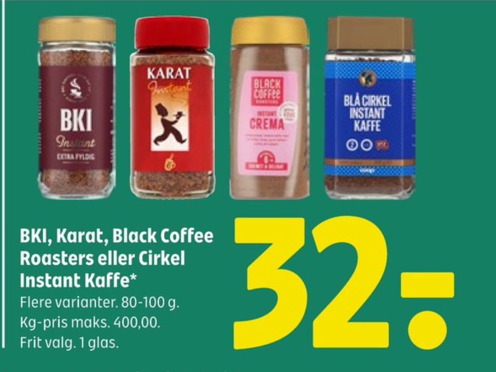 Black Coffee Crema, Instant Kaffe