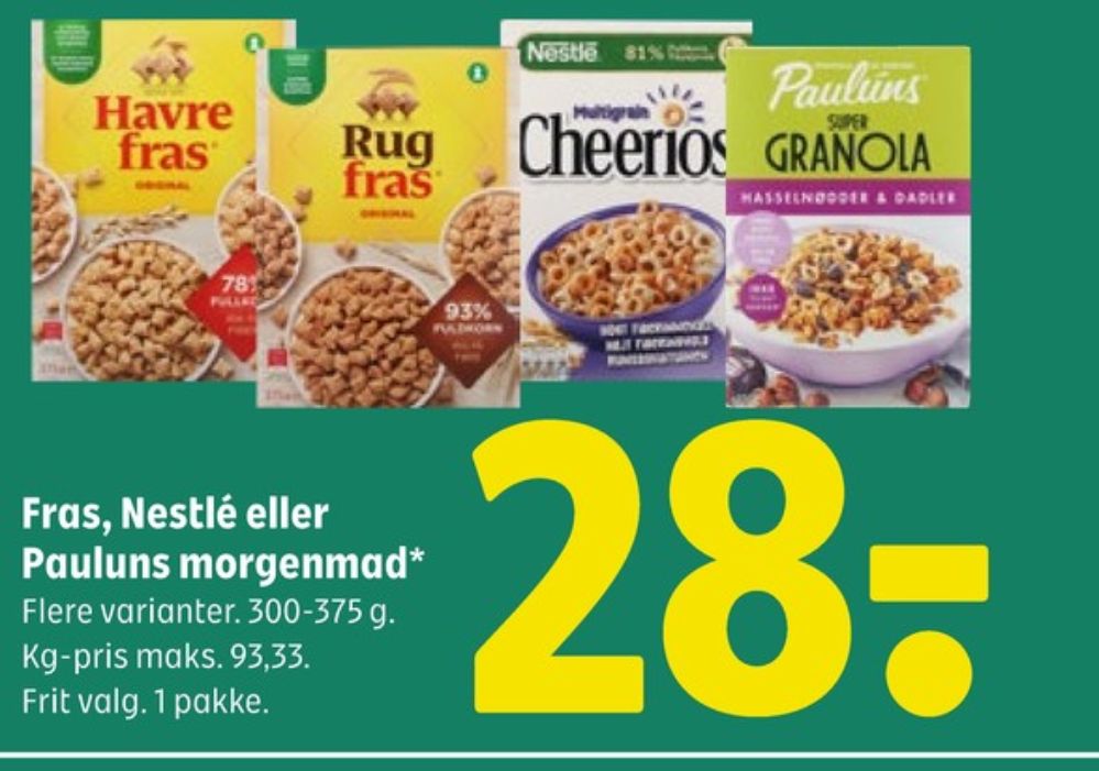 Quaker, Havrefras