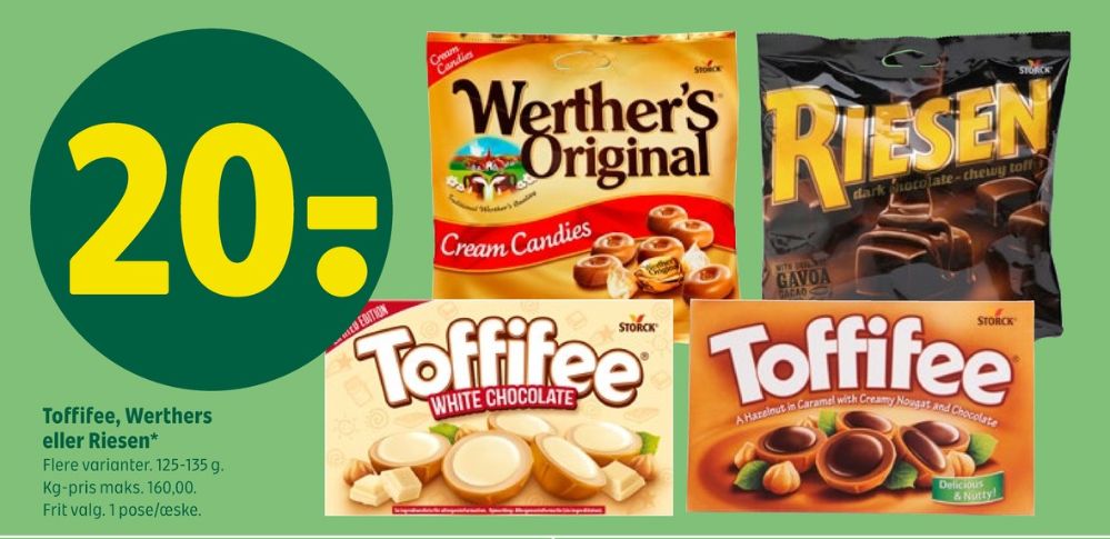 Toffifee, Dessertchokolade