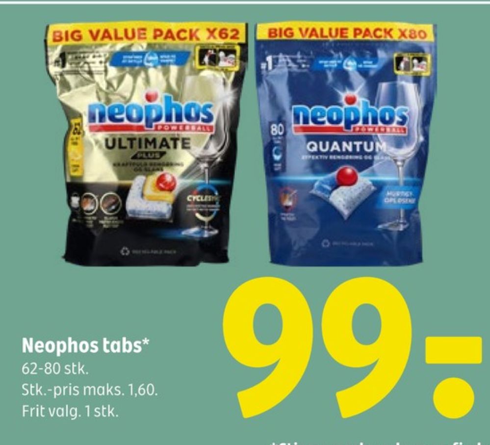 Neophos, Maskinopvask-tabs