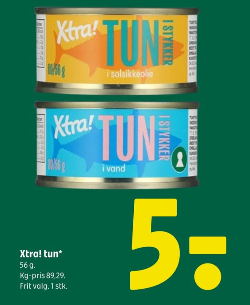 Xtra, Tun i stykker i vand
