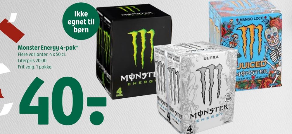 Monster Energy, Energidrik 4 pk.