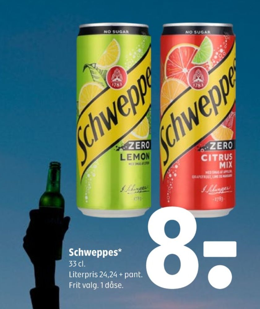 Schweppes Zero Citrus Mix, Lemonsodavand