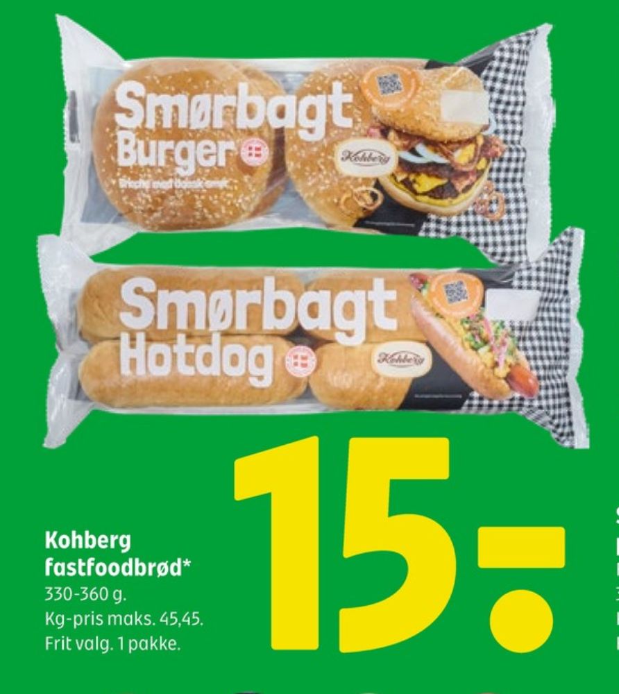 Kohberg, Smørbagt Burgerboller